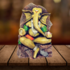 The Global Store - Ganesh ji - Chita seat green modak in hand