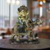 The Global Store - Ganesh ji - on elephant Golden color