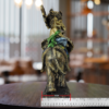 The Global Store - Ganesh ji - on elephant Golden color - depth
