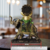 The Global Store - Ganesh ji - on elephant Golden color - width