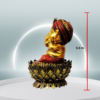The Global Store - Bal Ganesh ji - Sitting on lotus closing his mouth with both hand - height