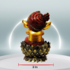 The Global Store - Bal Ganesh ji - Sitting on lotus closing his mouth with both hand - width