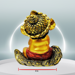 The Global Store - Bal Ganesh ji - Sitting on mor pankh - width