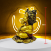 The Global Store - Bal ganesh ji - holding lotus with both hand sitting lotus petal - height