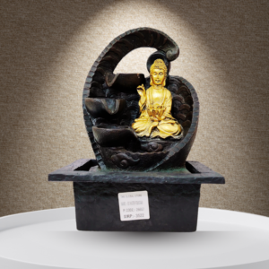 The Global Store - Gautam Buddha - midium Fountain Golden Buddha