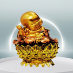 The Global Store - Mini Laughing buddha- cute buddha one hand in air
