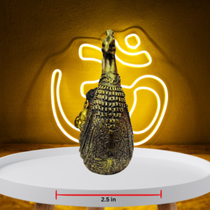 The Global Store - bal ganesh ji statue- sitting on peacock flight two peacock flight - depth