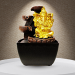 The Global Store - ganesh ji - small fountain Golden Statue