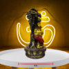 The Global Store - ganesh ji statue - standing under the tree with musak raj - depth
