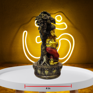 The Global Store - ganesh ji statue - standing under the tree with musak raj - depth