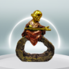 The Global Store - mini buddha sitting on hollow wooden bark playing music