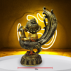 The Global Store - Bal Ganesh ji Statue - sitting on peacock enjoyably - width