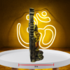 The Global Store - Bal Ganesh ji statue - Standing and playing murli crossed hi leg and standing in frame in gate type structure - depth
