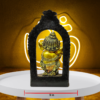 The Global Store - Bal Ganesh ji statue - Standing and playing murli crossed hi leg and standing in frame in gate type structure - width