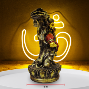 The Global Store - Ganesh ji statue - playing murli sitting on tree under the tree mushak is also there - depth