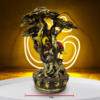The Global Store - Ganesh ji statue - playing murli sitting on tree under the tree mushak is also there - width