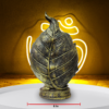 The Global Store - Ganesh ji statue - sitting on sofa structure - lotus base leaf back support both legs up - width