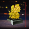 The Global Store - Laxmi Ganesh ji Statue - complete golden polished good for diwali puja - height