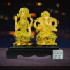 The Global Store - Laxmi Ganesh ji Statue - complete golden polished good for diwali puja - no bg