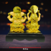 The Global Store - Laxmi Ganesh ji Statue - complete golden polished good for diwali puja - width