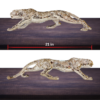 The Global Store - Leopard statue - big Rose gold leopard - width