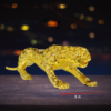 The Global Store - Leopard statue - big golden leopard statue - Depth