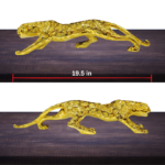 The Global Store - Leopard statue - big golden leopard statue no bg