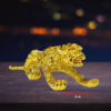 The Global Store - Leopard statue - small golden leopard - depth