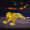 The Global Store - Leopard statue - small golden leopard - height