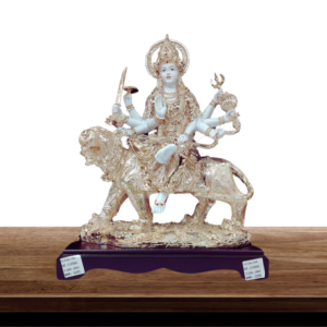 The Global Store - Maa durga ji statue - eight hand Rose Gold maa durga ji - no bg