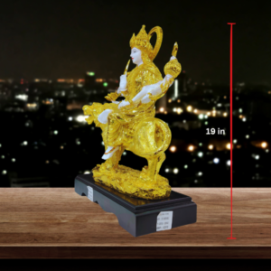 The Global Store - Maa durga ji statue - eight hand golden maa durga ji - height