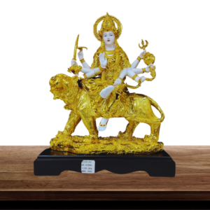 The Global Store - Maa durga ji statue - eight hand golden maa durga ji - no bg