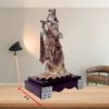 The Global Store - Radha Krishna ji statue - rose gold and white - depth