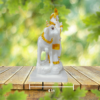 The Global Store - Radha krishna statue - standing cow behind for support - depth