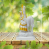 The Global Store - Radha krishna statue - standing cow behind for support - height