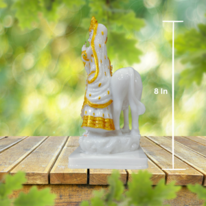 The Global Store - Radha krishna statue - standing cow behind for support - height