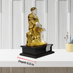 The Global Store - Sai Baba statue - Big golden and white sai baba ji - depth