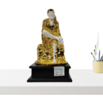 The Global Store - Sai Baba statue - Big golden and white sai baba ji - no bg