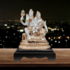 The Global Store - Shiv ji family statue - rose gold and white shiv ji family statue - bg