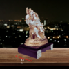 The Global Store - Shiv ji family statue - rose gold and white shiv ji family statue - depth