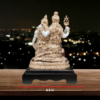 The Global Store - Shiv ji family statue - rose gold and white shiv ji family statue - width