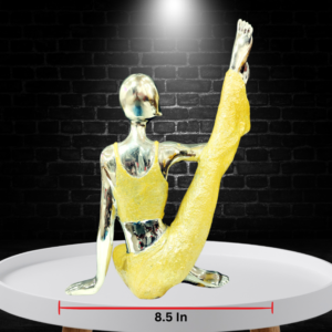 The Global Store - Yoga Girl Statue - sitting position one leg in air holding with hand - width